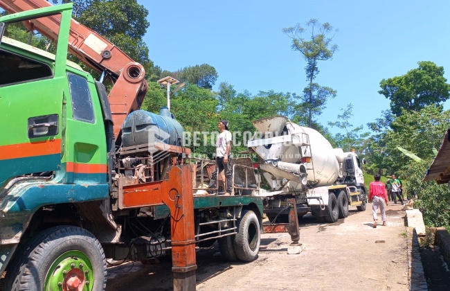 Tempat Sewa Concrete Pump Untuk Cor di Pasir Muncang Tangerang