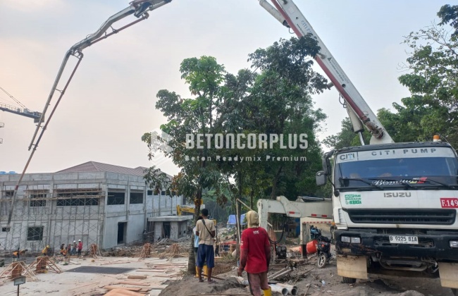 Tempat Sewa Concrete Pump Untuk Cor di Jayanti Tangerang