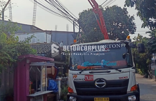 Tempat Sewa Concrete Pump Untuk Cor di Sukamaju Depok